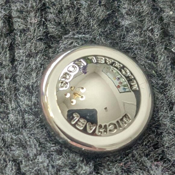 MICHAEL Michael Kors Women's Wide-Rib Button Turtleneck Poncho Black NWT - Picture 9 of 14